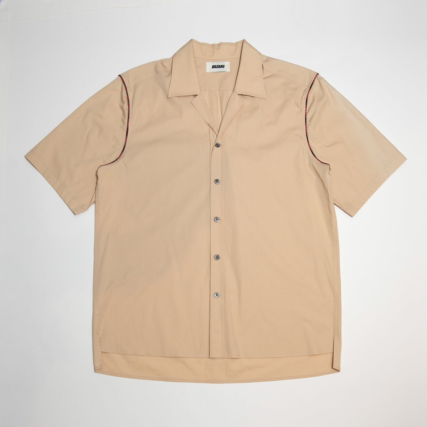 Open Collar Short Sleeve Shirt