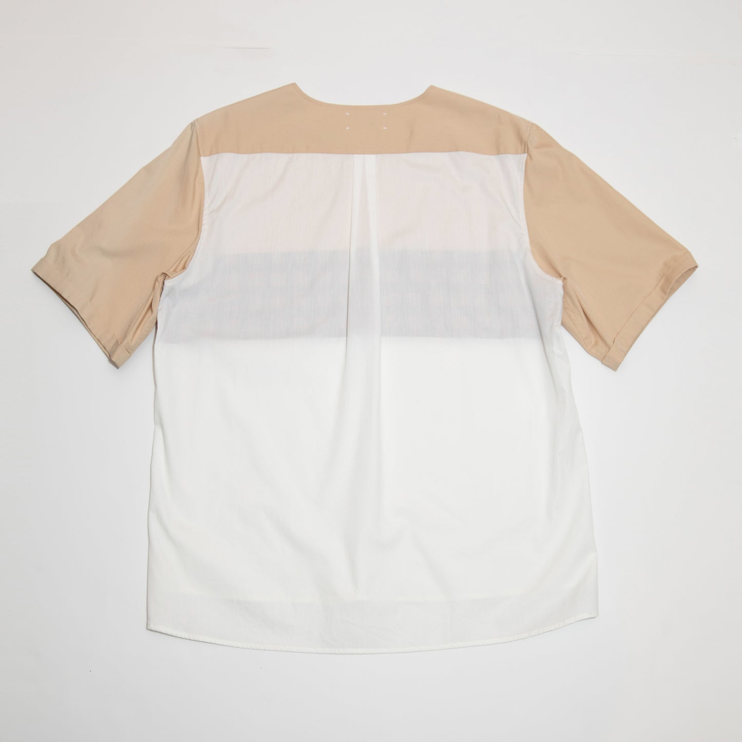 Multi Fabric Pull Over Shirt