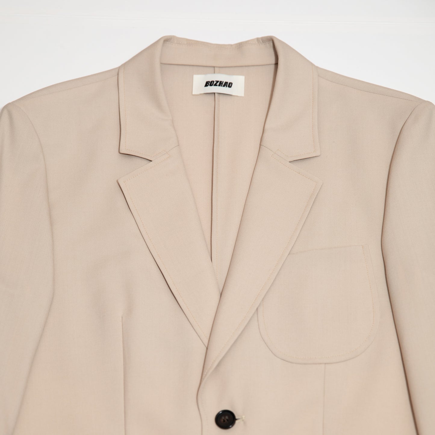 Wool Blend Unconstructed Tailored Jacket