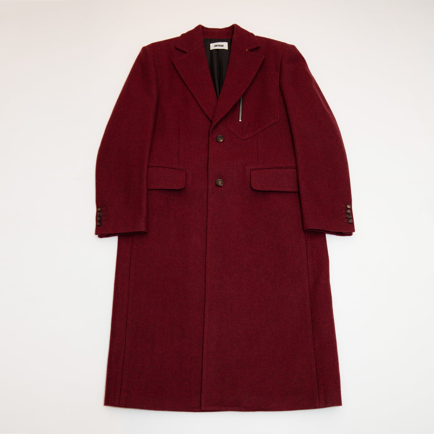 (Made-to-Order) Recycle Melton Wool Full Length Classic Tailor Coat