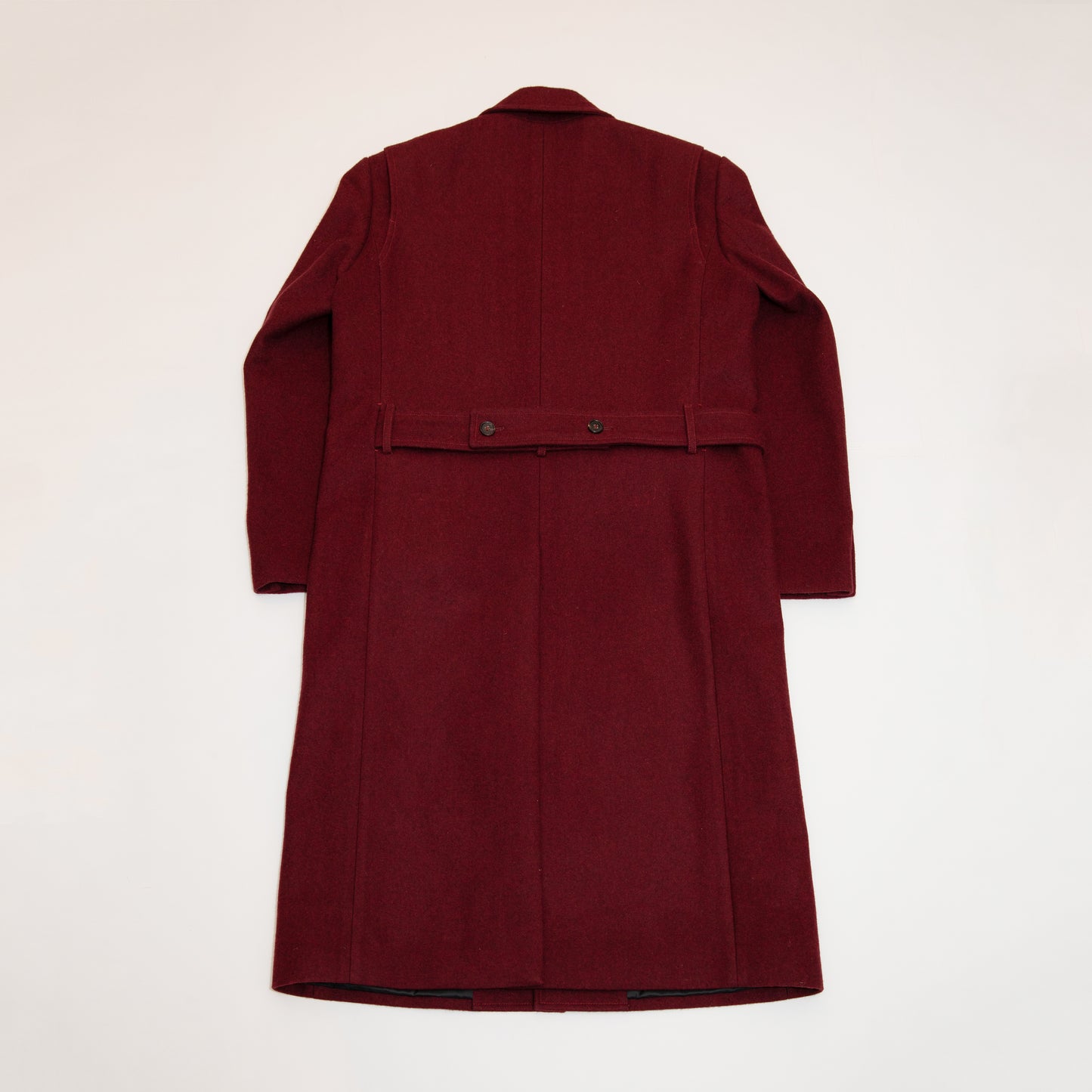 (Made-to-Order) Recycle Melton Wool Full Length Classic Tailor Coat