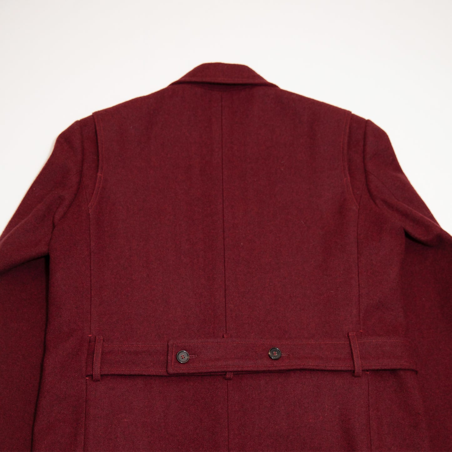 (Made-to-Order) Recycle Melton Wool Full Length Classic Tailor Coat