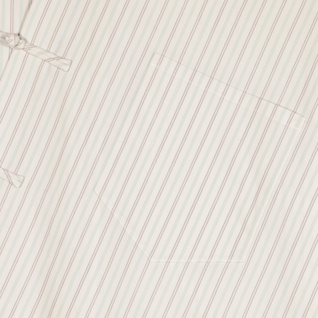 Mandarin 4.0 Oversize Warp Shirt w/ Handmade Knot Button