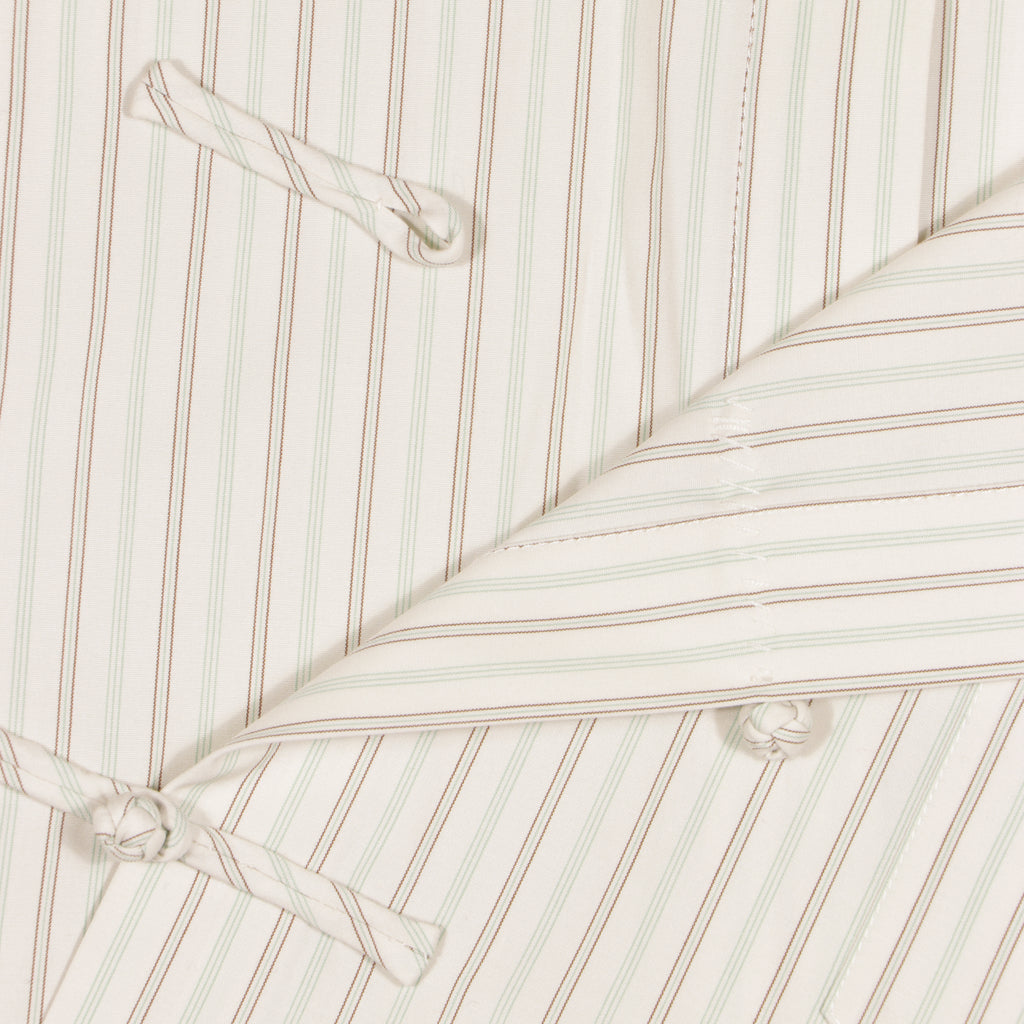 Mandarin 4.0 Oversize Warp Shirt w/ Handmade Knot Button