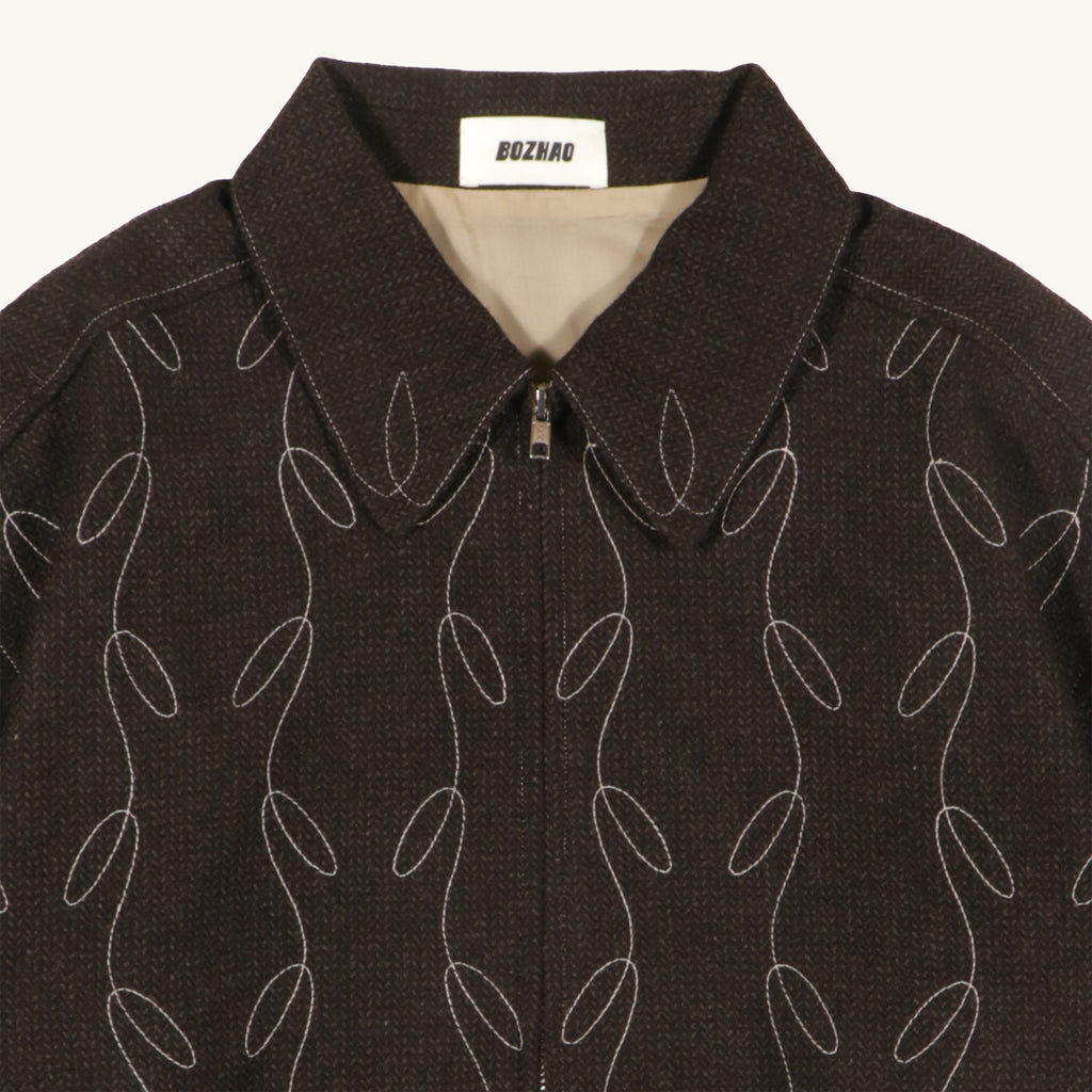 RE:NEWOOL® Floral Stitch Jacket