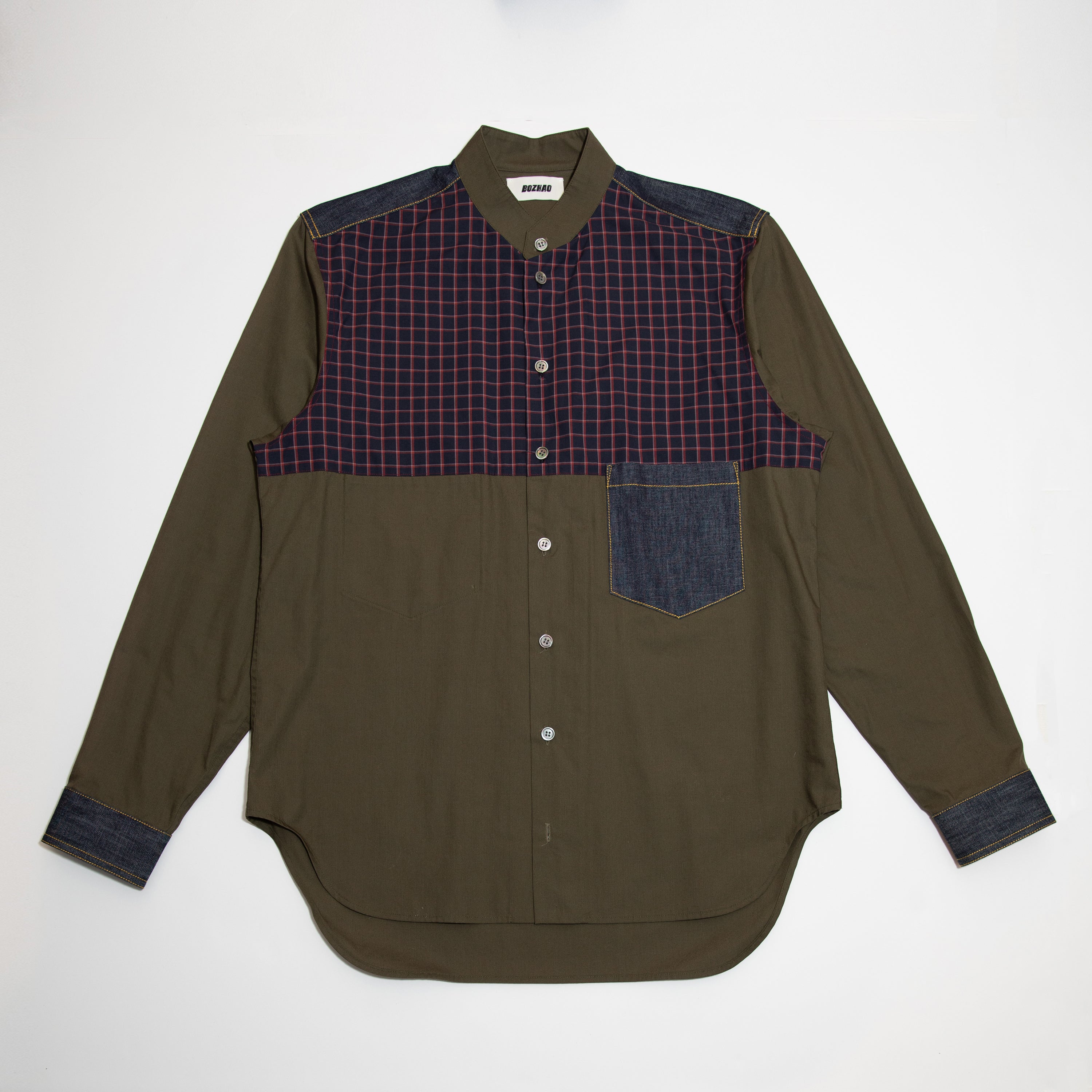 Multi Fabric Work Shirt