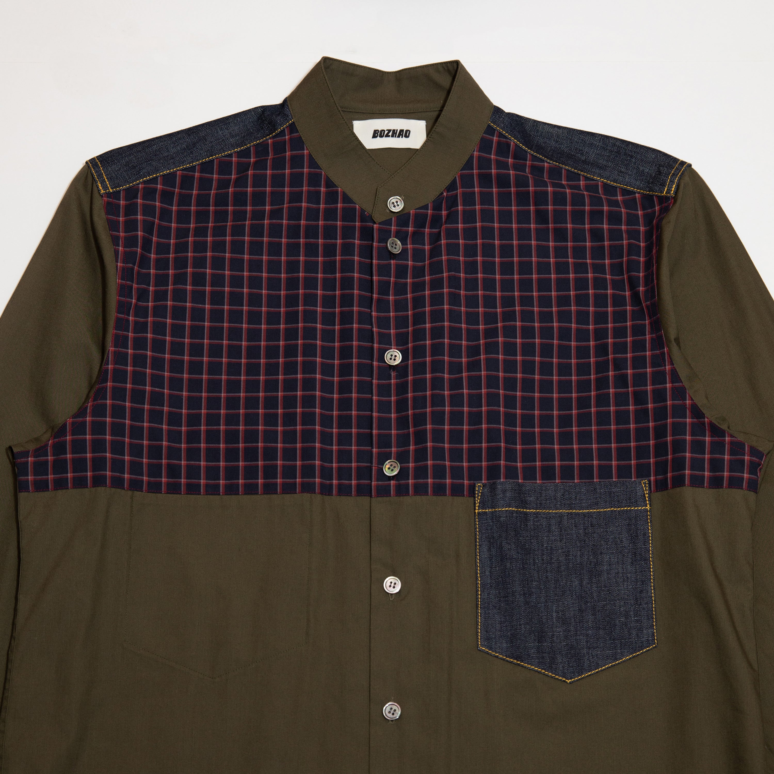 Multi Fabric Work Shirt
