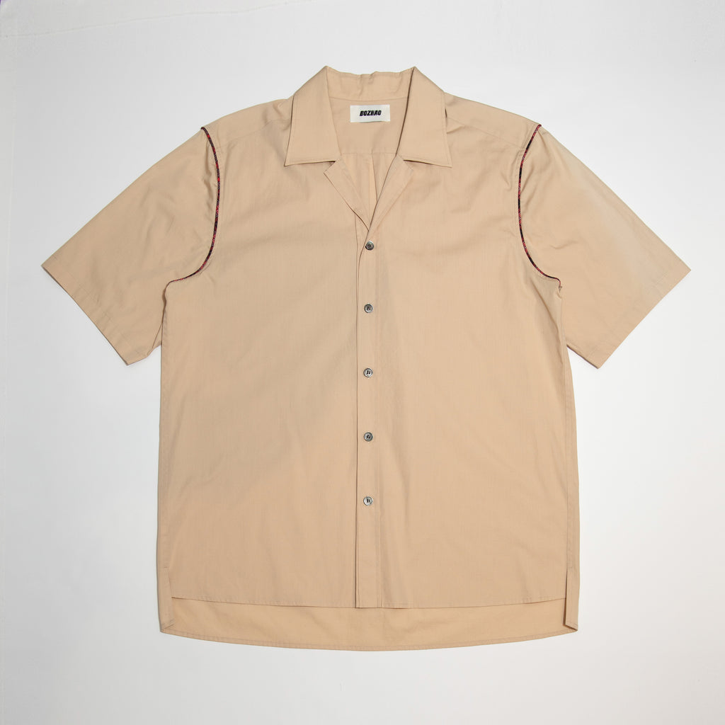 Open Collar Short Sleeve Shirt