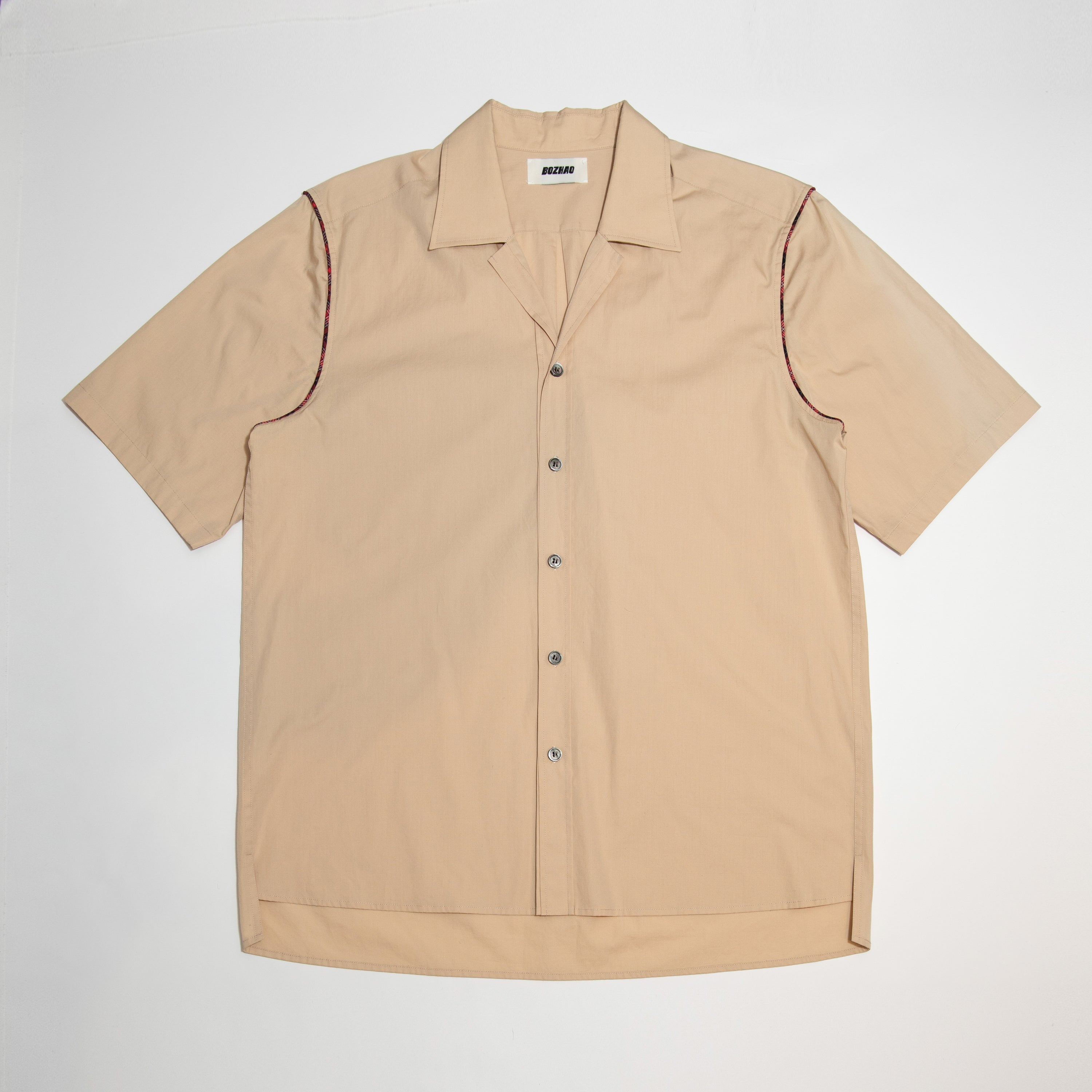 Open Collar Short Sleeve Shirt