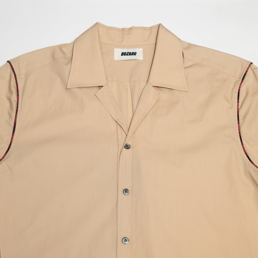 Open Collar Short Sleeve Shirt