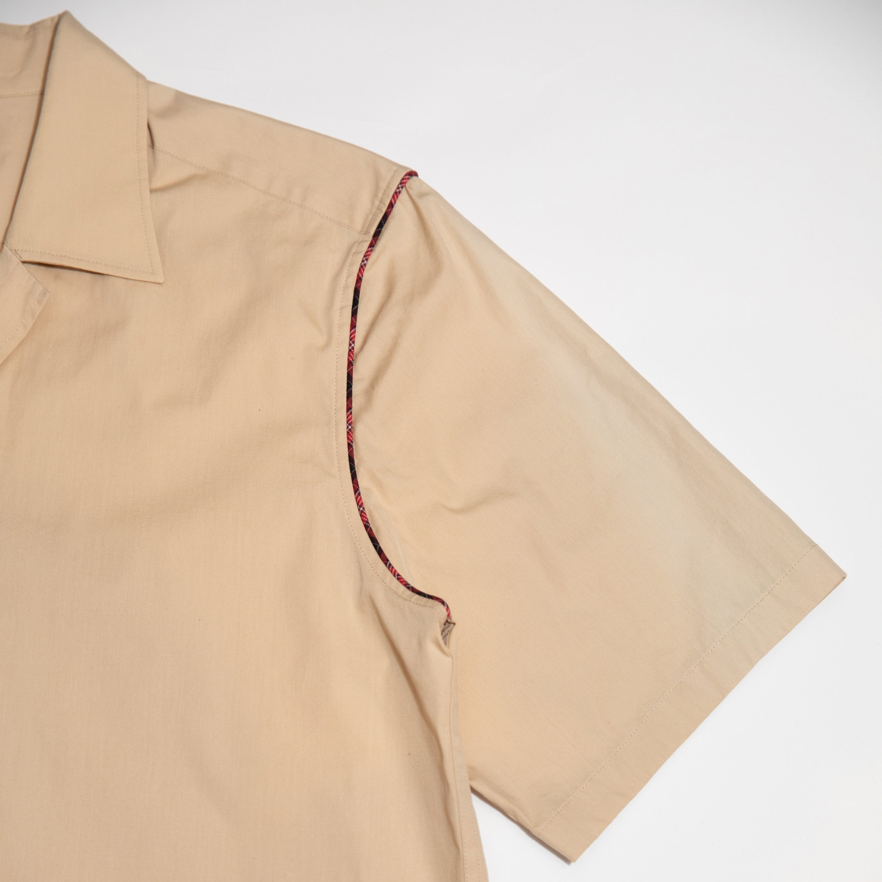 Open Collar Short Sleeve Shirt