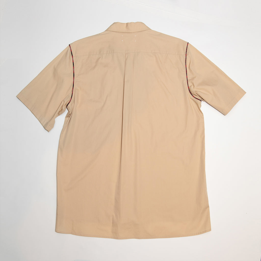 Open Collar Short Sleeve Shirt