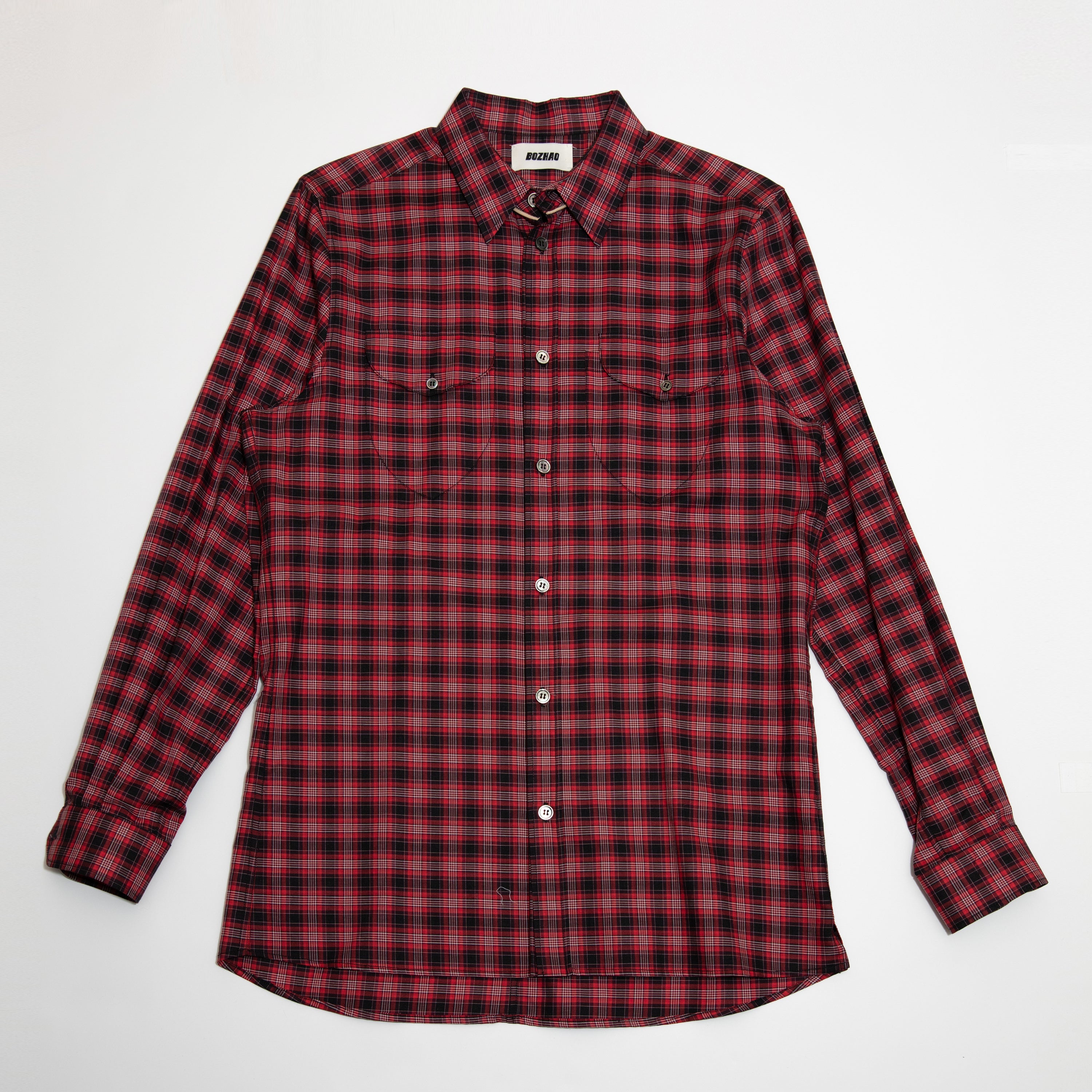 Slim Fit Plaid Shirt