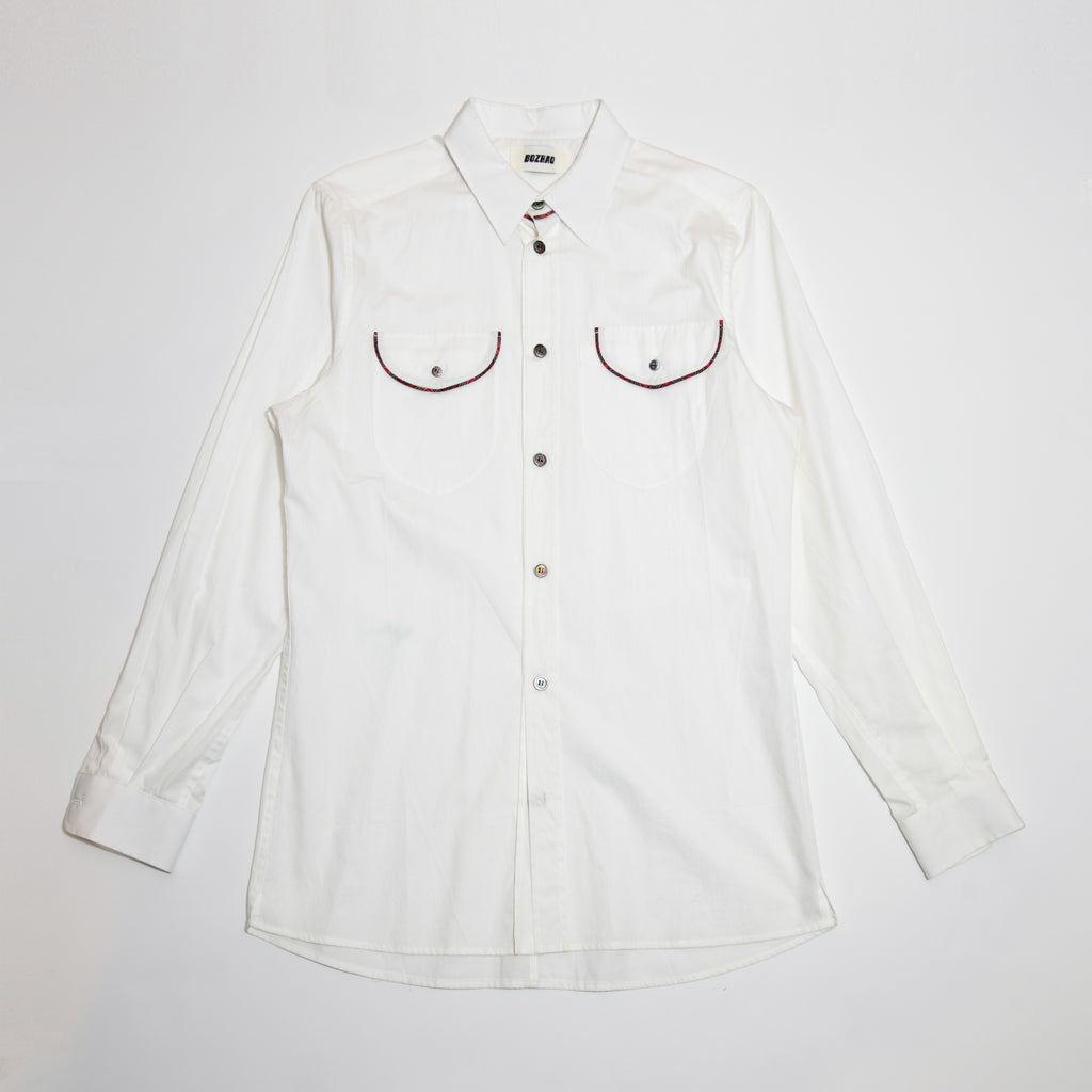 Slim Fit Contrast Trim Shirt