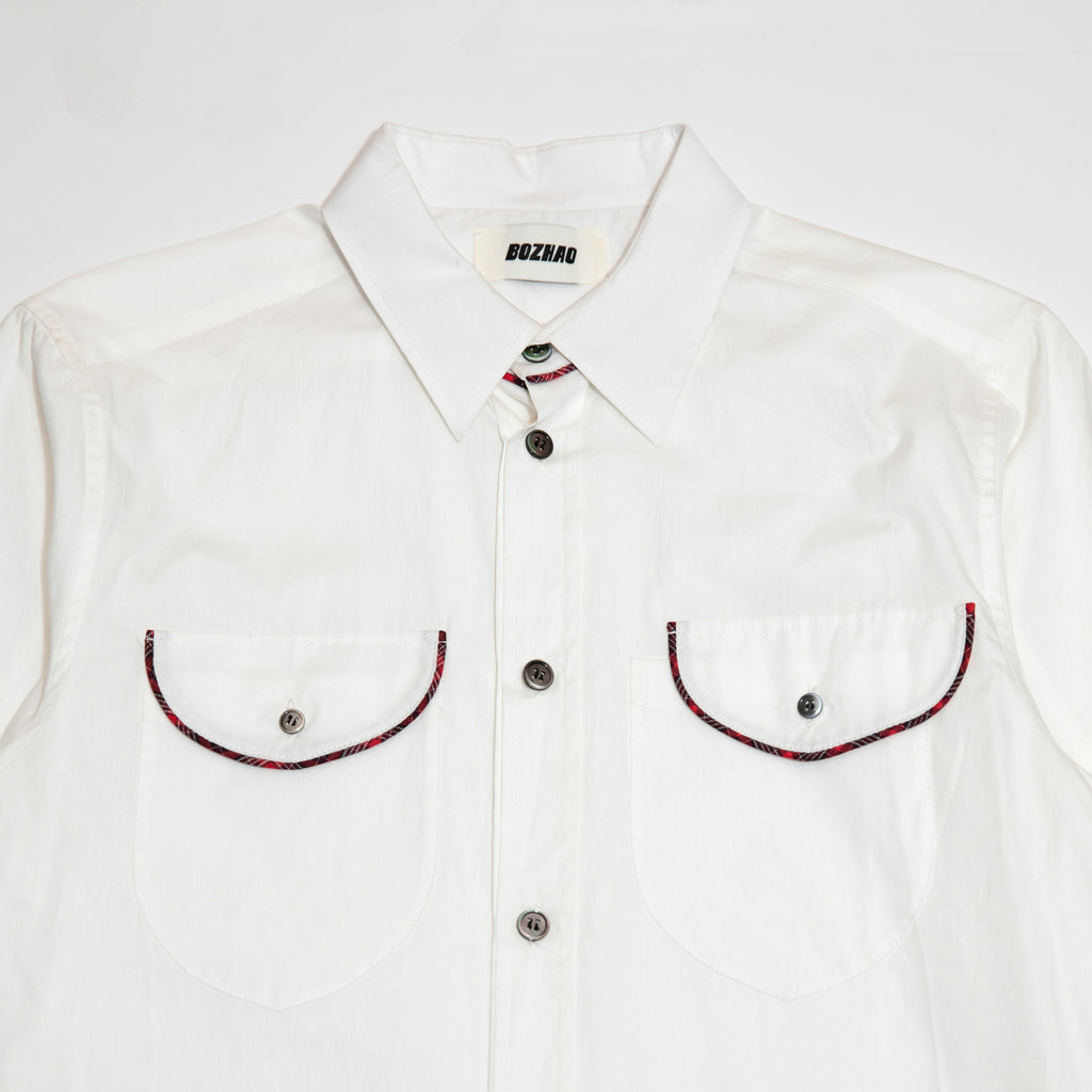 Slim Fit Contrast Trim Shirt