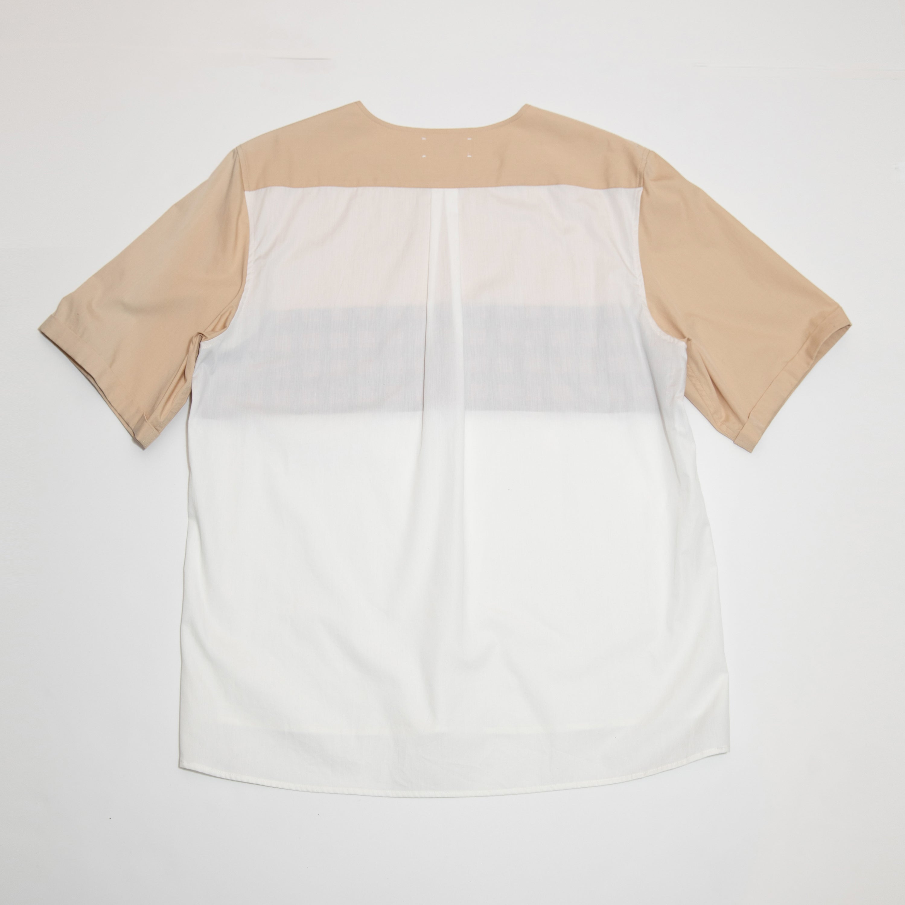 Multi Fabric Pull Over Shirt