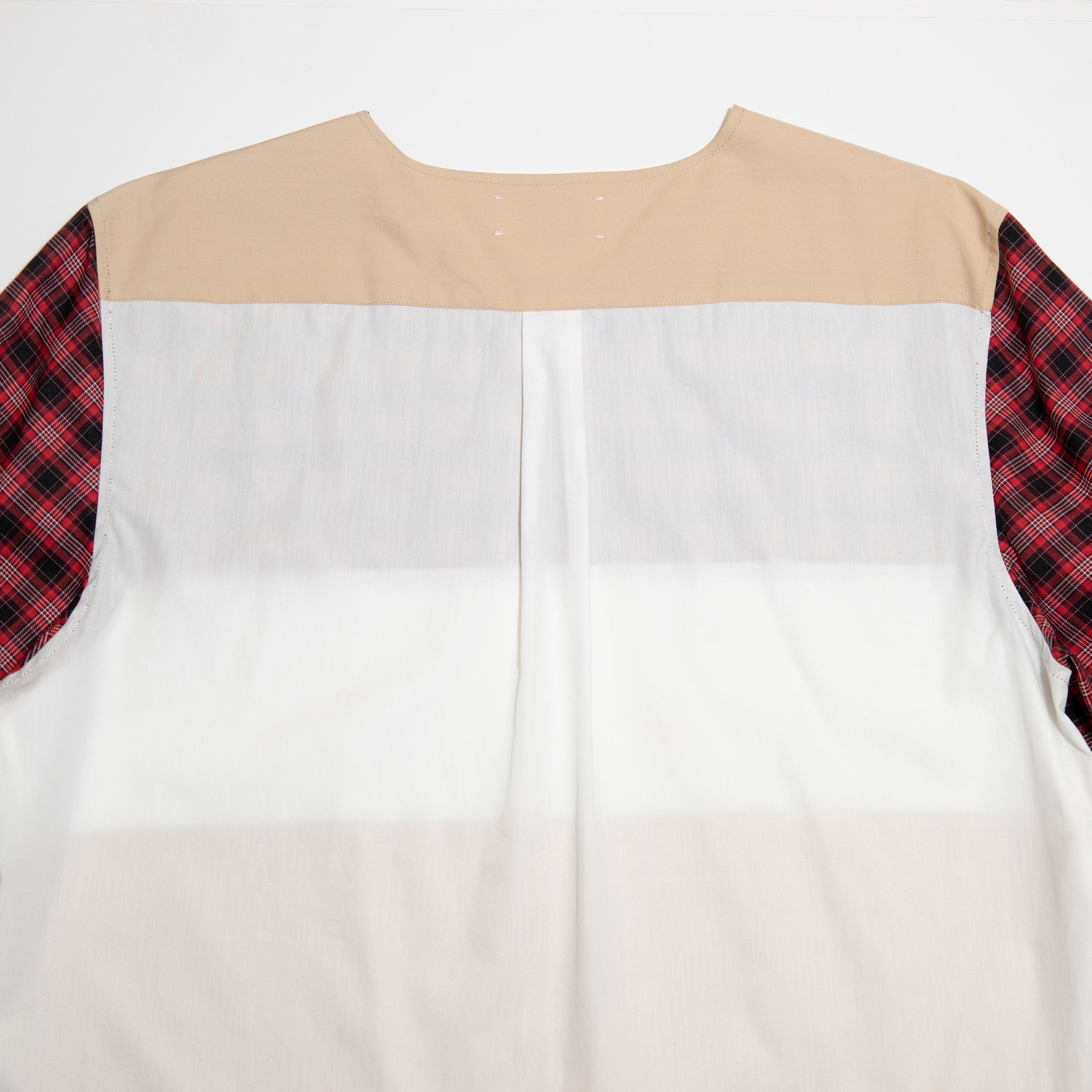 Multi Fabric Pull Over Shirt