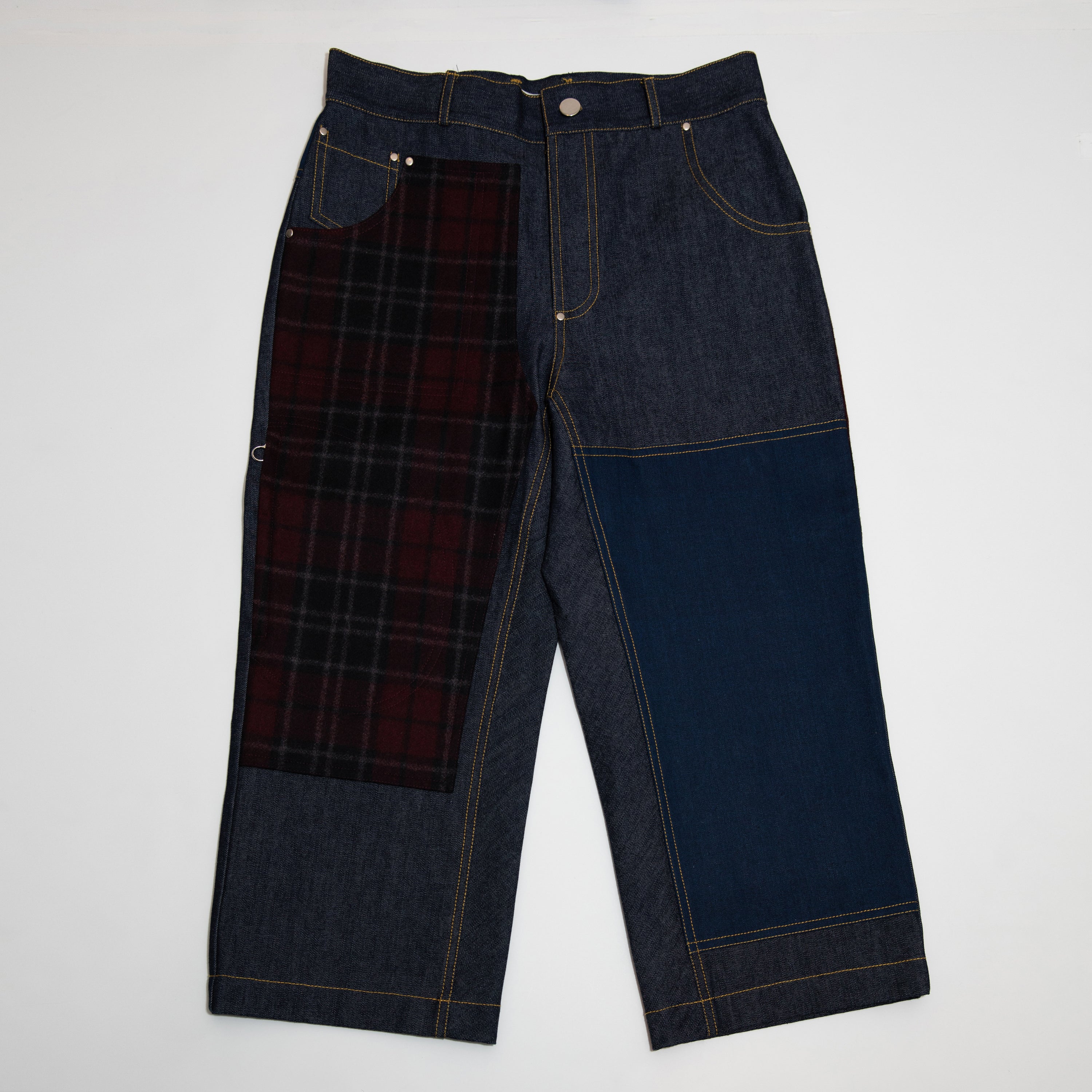 Fabrics Patch Chopped Jeans