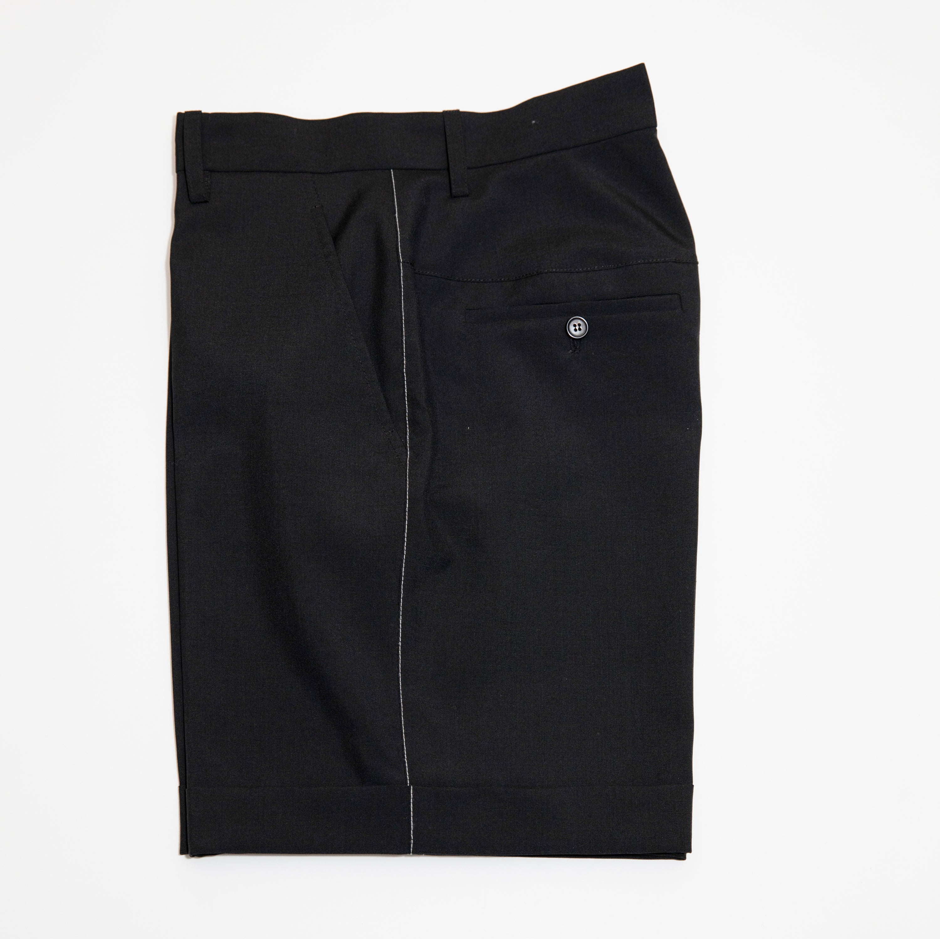 Buttons Fly Tailored Shorts