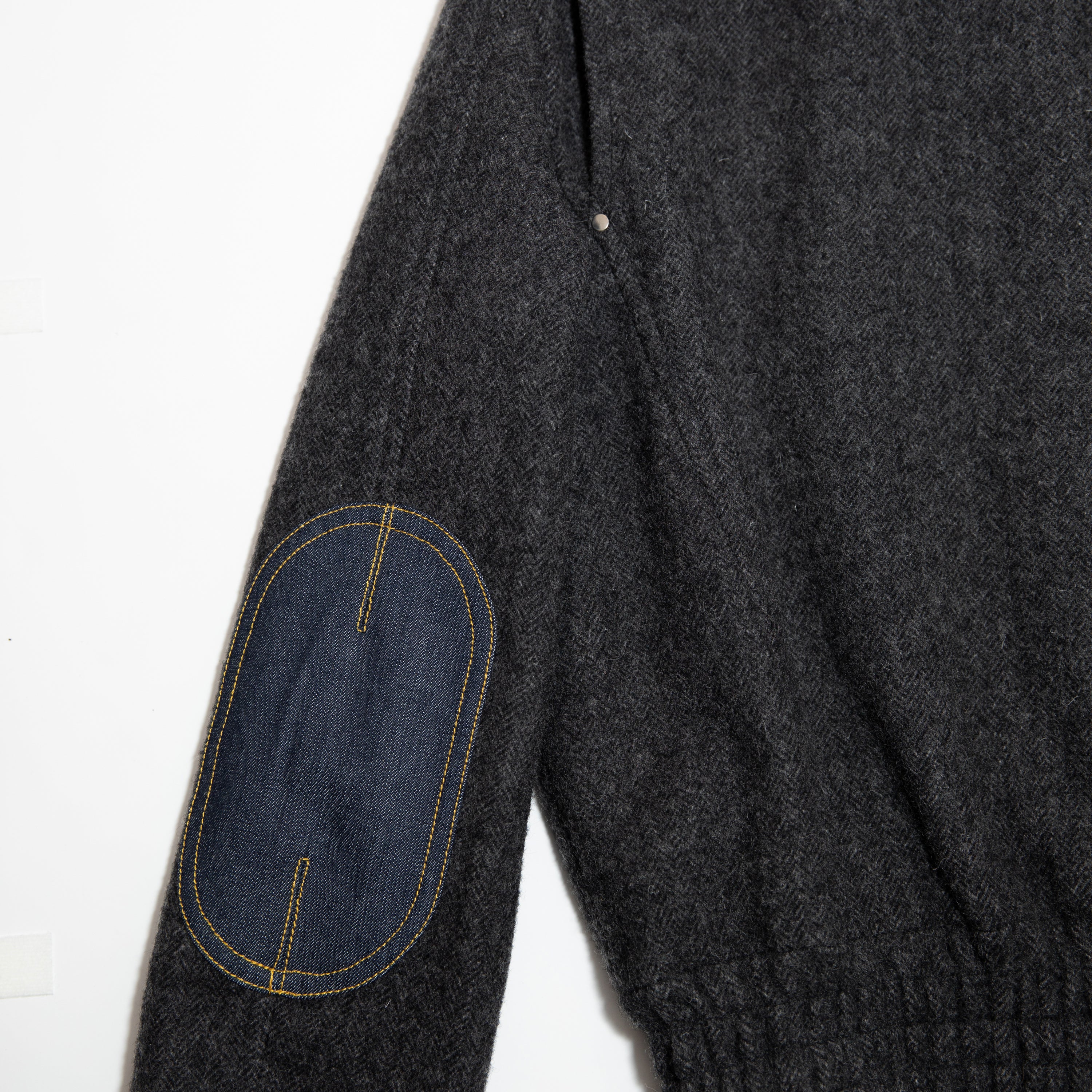 Multi Fabric Panel Bomber Jacket