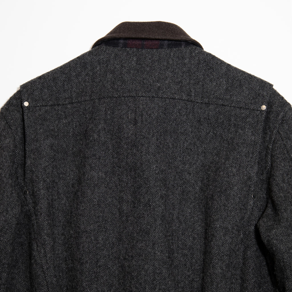 Multi Fabric Panel Bomber Jacket