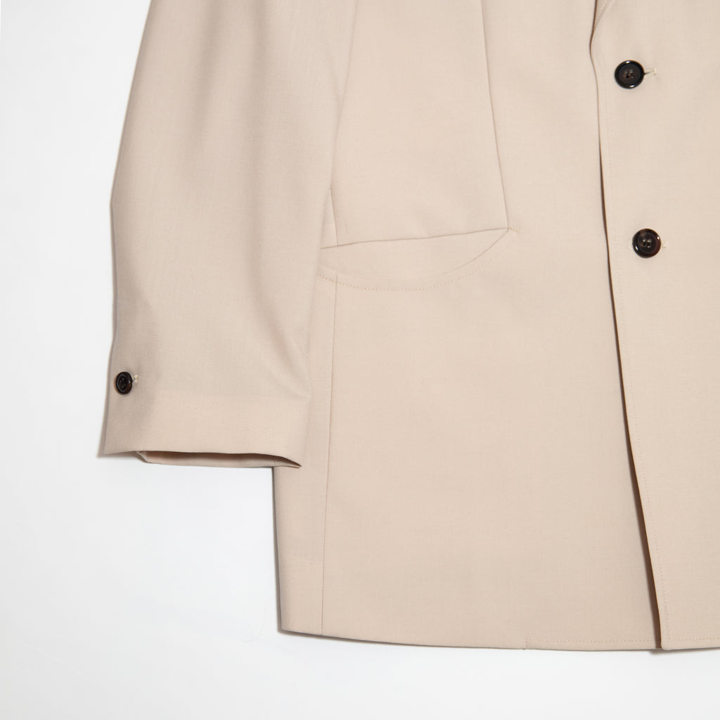 Wool Blend Unconstructed Tailored Jacket