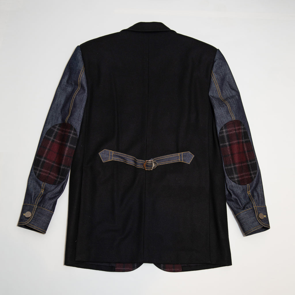 Fabric Panel Tailored Jacket