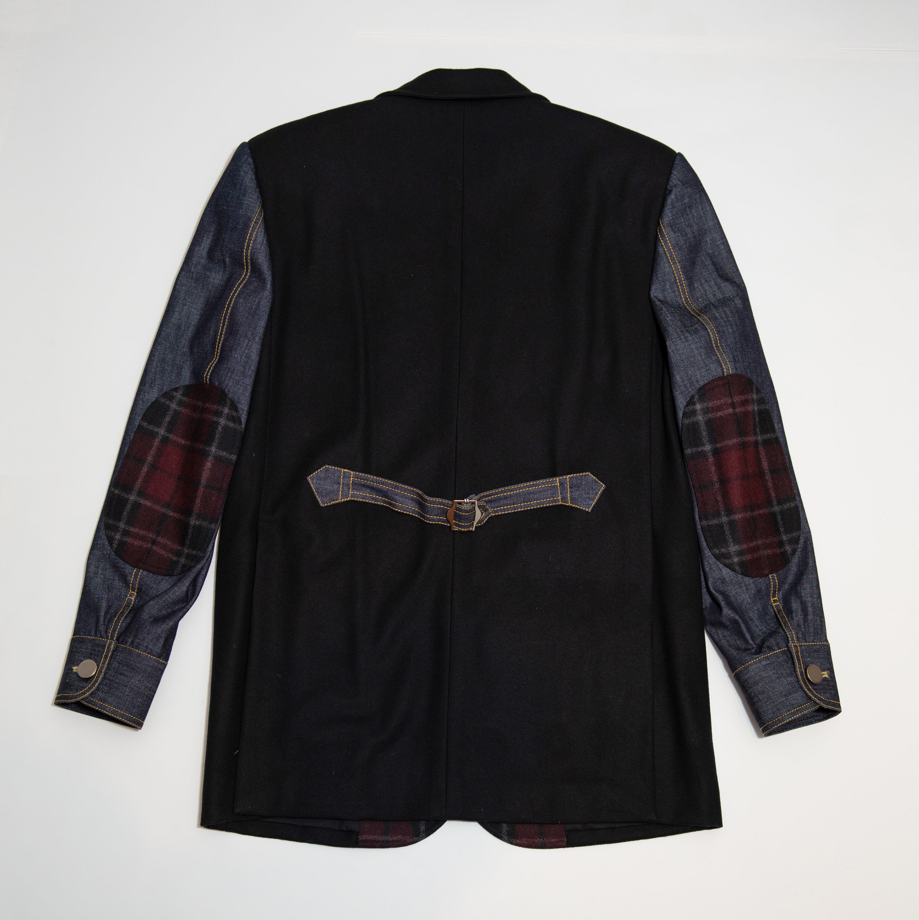 Fabric Panel Tailored Jacket