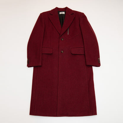 (Made-to-Order) Recycle Melton Wool Full Length Classic Tailor Coat