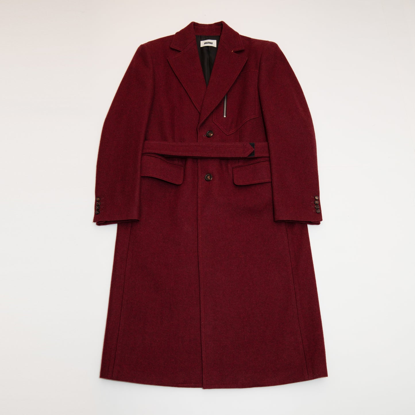 (Made-to-Order) Recycle Melton Wool Full Length Classic Tailor Coat